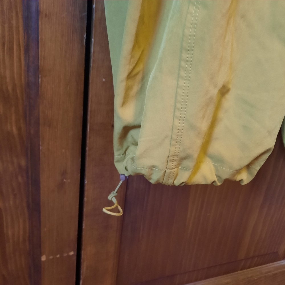 Fabletics Eleanor Cargo Track Pants Warm Olive High-rise Wide Leg Size 3X - Picture 10 of 15
